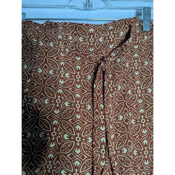 Patrons of Peace Anthropoloie Wide Leg Pants Boho Beachy Resortwear Sz M READ - Picture 2 of 10